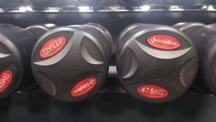 Pair of 47.5Kg BodyMax Dumbbells, No Reserve