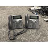 Grey Cisco Desk Phone x2