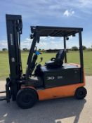 Doosan B30 PRO5 3 Tonne Electric Forklift Truck, 4 Wheel, 3495 Hours