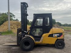 2015 Caterpillar DP50NT 5 Tonne Diesel Forklift Truck, Twin Front Wheels, Priced To Sell