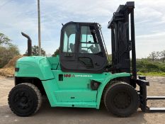 Mitsubishi 100 (10 Tonne) Diesel Forklift, Side Shift, Fork Positioner, Full Cab (2010), 20140 Hours