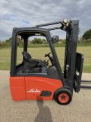 Linde E16 1.6 Tonne Electric Forklift, Container Spec, Side Shift