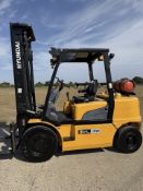 2010 Hyundai 35L-7A 3.5 Tonne LPG Gas Counterbalance Forklift Truck, 8590 Hours