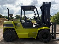 Clark C60 6.0 Tonne Diesel Forklift Truck, Brand New Tyres, Low Hours (2009), 3208 Hours