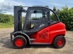 2015 Linde H45D 4.5 Tonne Diesel Forklift, Container Spec, Full Cab, Spare 3rd & 4th Hydraulics