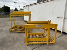 Forklift battery puller & stand