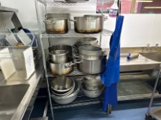 Assortment Of Stainless Steel Pots