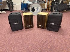 2x Gear4Music Drums With Carry Bags