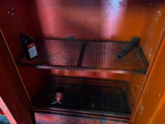 Red Metal Storage Cabinet