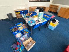 Assortment Of Books And Teaching Equipment