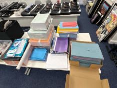 Assorted Notebooks And Folders