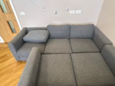 Grey Fabric 3 Seat Sofa