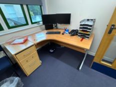 Curved Wooden Desk
