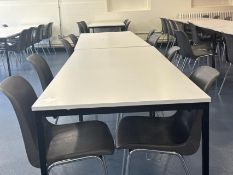 2 Canteen Tables And 8 Chairs