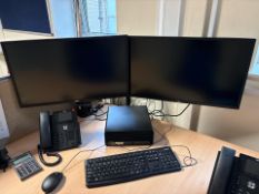 HP Desktop PC With 2 Monitors