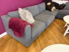 Grey Fabric Corner Sofa