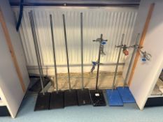 Job Lot Of Assorted Science Lab Stands & Clamps