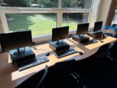 4 x HP EliteDesk With 4 x Samsung Monitors