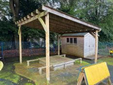 Wooden Playground Shelter