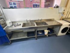 EUK Stainless Steel Double Sink Unit