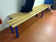 Pair Of Wooden Changing Room Benches