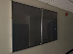 4 x Wall Mounted Plastic Display Frames
