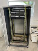 Server Rack / Network Cabinet with Smoked Glass Front Door – Fitted with Patch Panels & Cable Mgmt