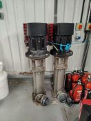 Grundfos Vertical Multistage Centrifugal Pumps, Pair, CRN Series with Titanium Internals