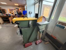 Floor-Standing Disc Sander – approx. 12–15" Disc, Dust Extraction Connected, No Reserve