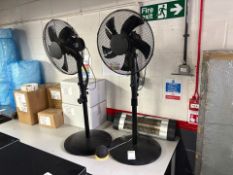Knight Industrial Floor Fans x2