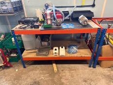Work Bench with Tools and Contents