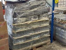 Pallet of Empty Black Plastic Bottles – Approx. 1,050 Bottles