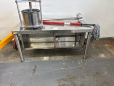 Stainless Steel Low Preparation Table