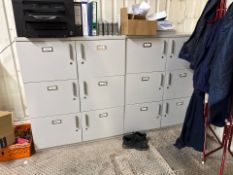 Lockable Wooden Storage Units x4