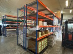 13 Bays Rapid Racking – 18 Frames, 78 Beams, Wooden Shelves