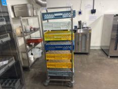 Metal Tray Trolley with Contents