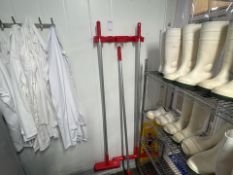 Wall-Mounted Brush and Mop Holder