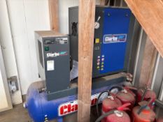 Clarke GXR3MRD Screw Compressor with Dryer and Receiver, Year of Manufacture 2020