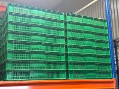 12x Exporta Stackable Plastic Crates