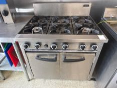 Cobra 6 Ring Gas Burner Oven