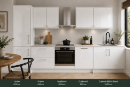 Glossy White Luxury Kitchen Pack