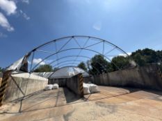 Concrete Mounted Metal Canopy