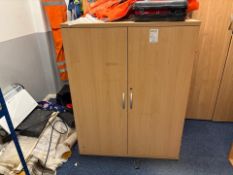 Beech Effect Wooden Cabinet