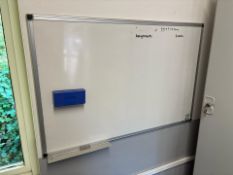 Wall Mounted Whiteboard x2