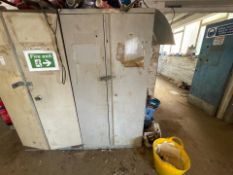 Metal Cabinet And Contents