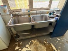 Stainless Steel Double Sink Unit