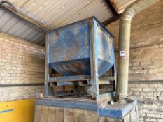 Metal Hopper With Conveyor And Frame