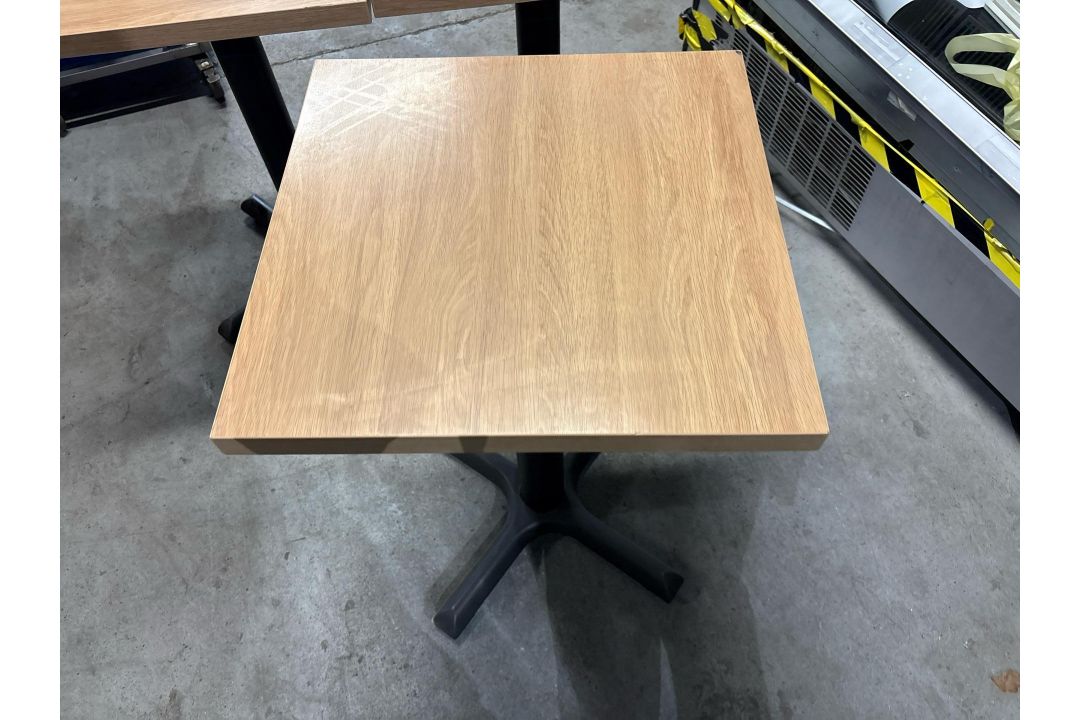 7 x Small Square Wood Tables - Image 2 of 4