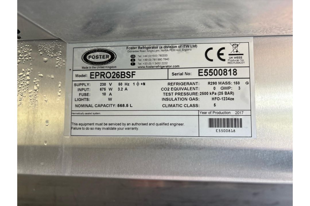 Foster EPro26BsF Freezer - Image 7 of 7