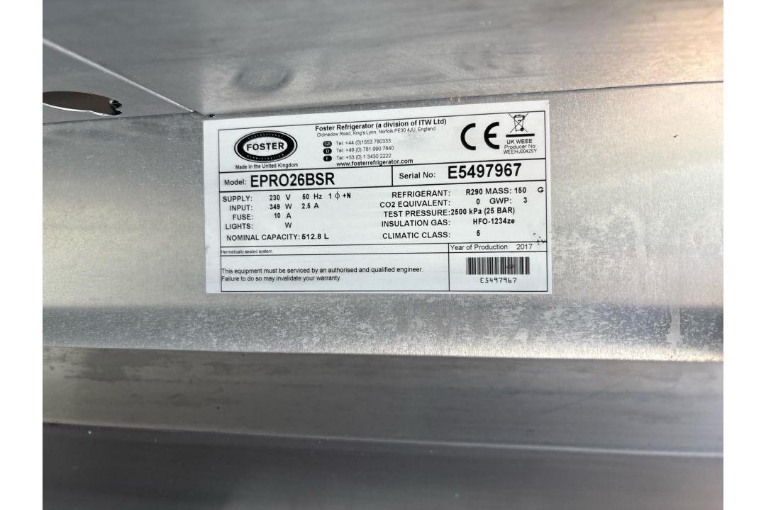 Foster EPro26BsR Fridge - Image 6 of 9